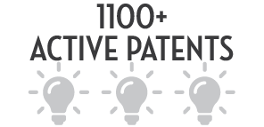 900+ Active Patents