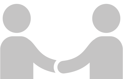 Graphic of two people shaking hands